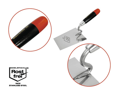 Stål murslev med handtag