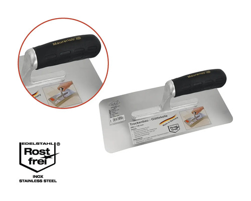 Maurerlob glättkelle för gipsskivekonstruktion, 280x130 millimeter