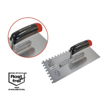 Rostfri stålspackelspade med handtag