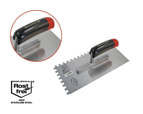 Rostfri stålspackelspade med handtag