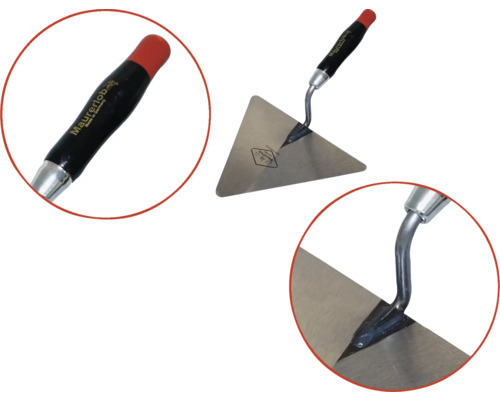 Triangulär murslev med handtag