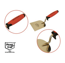 Murarslev med blad av rostfritt stål och plasthandtag