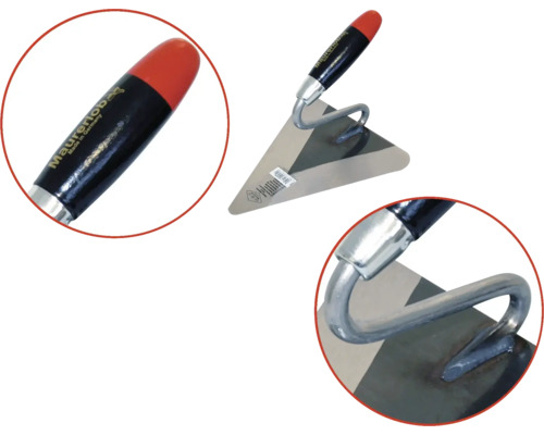 Murarslev med stålblad och plasthandtag