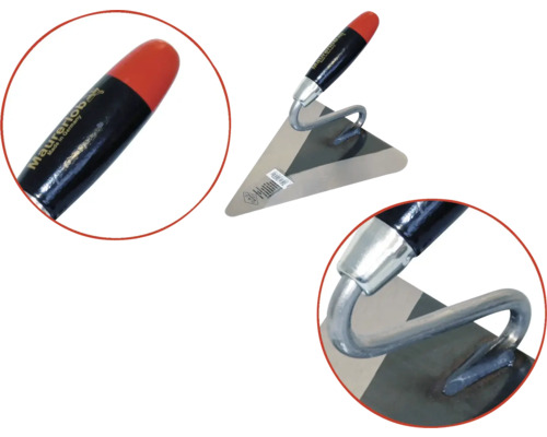 Murarslev med stålblad och trähandtag