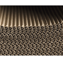 Närbild av wellpapp för förpackningsmaterial