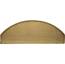 Halvcirkelformad trappsteg av sisal