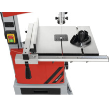 Bandsåg med bord och vinkelanhåll