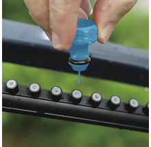 Droppbevattning ansluts till fördelaren