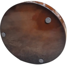 Rund träplatta med fötter