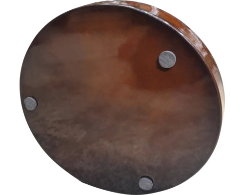 Rund träplatta med fötter