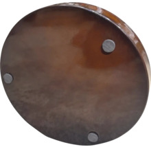 Rund träplatta med fötter