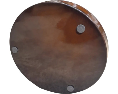 Rund träplatta med fötter