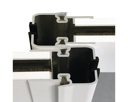 Detaljbild av en fönsterkarm i tvärsnitt