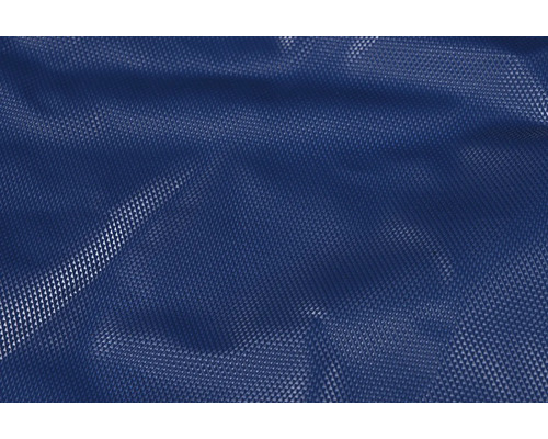 Detaljvy av en blå vävd presenning med textur