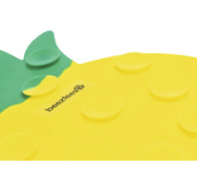 Beetztess logotyp på en ananasformad matplats för husdjur med sugkoppar