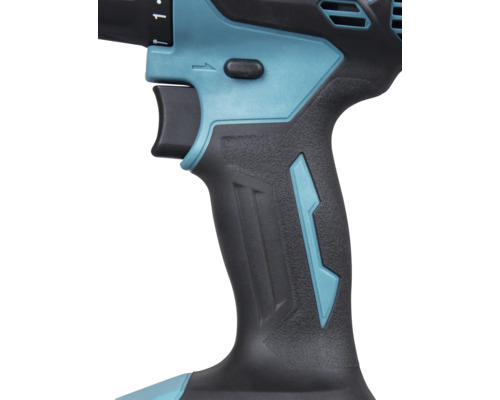 Detaljvy av en sladdlös skruvdragare med ergonomiskt handtag