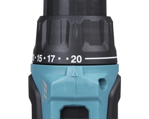 Närbild av en borrmaskin med vridmomentinställning