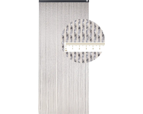 Dekorativ slöja av plast med centimeterangivelse