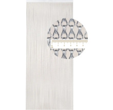 Aluminiumkedjegardin med detaljvy och mätskala