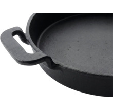 Gjutjärnspanna med handtag