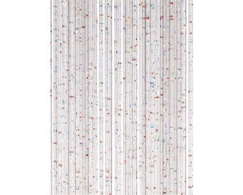 Dekorativ trådgardin med glänsande partiklar