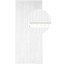 Dekorativ sjal av trådar med centimeterindikation för mätning av trådarna.