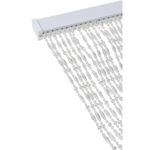 Dekorativa sjalar med pärlor på en hängskena