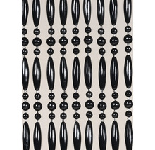 Dekorativ pärlgardin med svarta pärlor