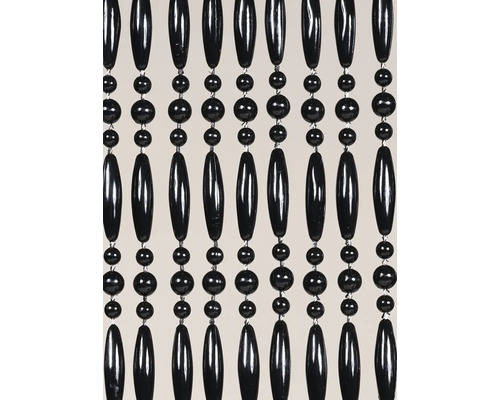Dekorativ pärlgardin med svarta pärlor