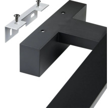 Husnummer sju av metall med monteringsmaterial