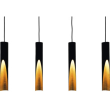 Pendellampa med flera ljuskällor och cylindrisk skärm