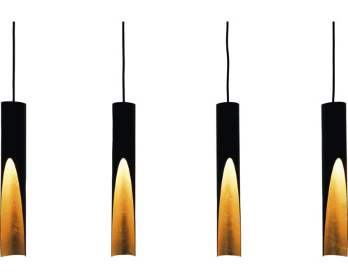 Pendellampa med flera ljuskällor och cylindrisk skärm