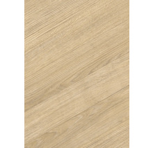 Laminatgolv eller vinylgolv med naturlig ekträmönstring.