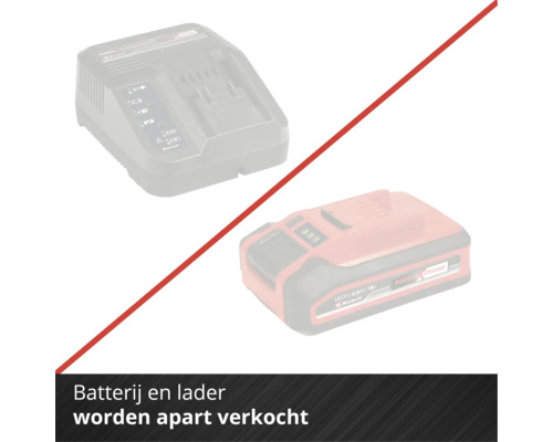 Einhell Power X-Change batteri och laddare säljs separat.
