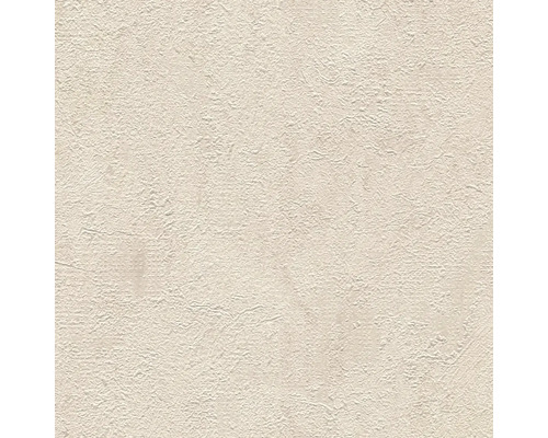 Beige non-woventapet med strukturerad yta i putsimitation.