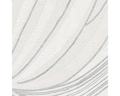Non-woven tapet med strukturerad yta och abstrakta böjda linjer.