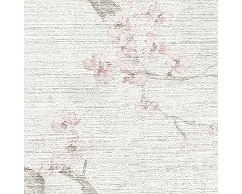 Tapet med körsbärsblomsmönster och grenar på fin horisontell textur.