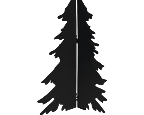 Svart dekorativ julgranssilhuett i metall