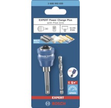 Bosch EXPERT Power Change Plus-adapter med centrumborr för hålsågar, SDS plus-fäste, för diametrar 14 till 210 mm