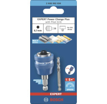 Bosch Expert Power Change Plus adapter med centrumborr för hålsågar 14 till 210 millimeter diameter, sexkantsskaft 8,7 millimeter.
