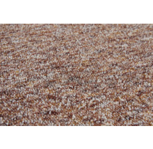 Texturerad mattas yta med melange-mönster i brunt och beige.