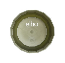 elho Logo, runt fat för blomkrukor av 100 procent återvunnen och återvinningsbar plast, vy uppifrån
