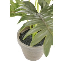 Konstgjord Philodendron-växt i stenkruka