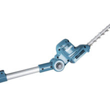 Makita teleskopisk häcksax-tillsats av plast och metall i petrol med justerbar led.