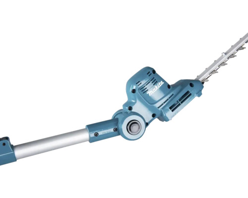Makita teleskopisk häcksax-tillsats av plast och metall i petrol med justerbar led.