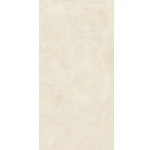 Beige granitkeramikplatta i betonglook med matt yta.