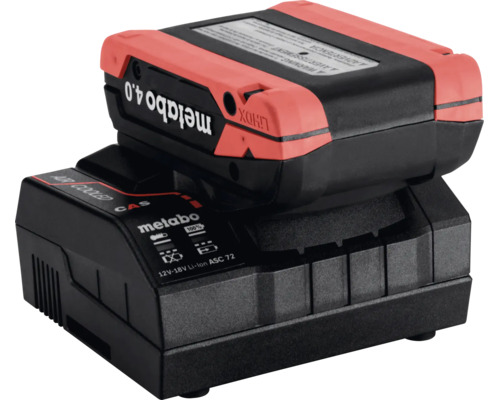 Metabo LiHD batteri 4,0 Amperetimmar med laddare ASC 72.