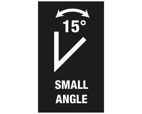 Symbol liten vinkel 15 grader