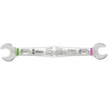 Wera Joker 6005 dubbel u-nyckel med nyckelvidderna 6 millimeter och 8 millimeter samt Wera Logo.