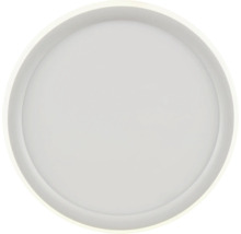 Rund taklampa med platt design.